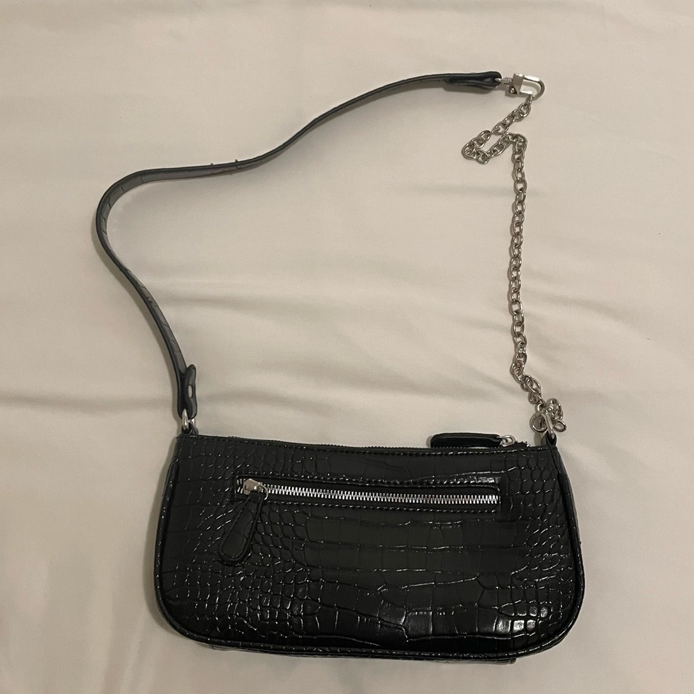 New 3-Way Black Alligator Bag